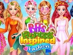 Spring Floral Dress Up Game