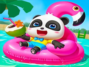 Baby Panda Summer Vacation Online Educational Game