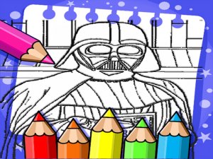 Darth Vader Coloring Book Online Coloring Game