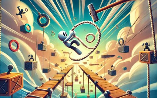 Rope Stick Hero: Swing Adventure Game
