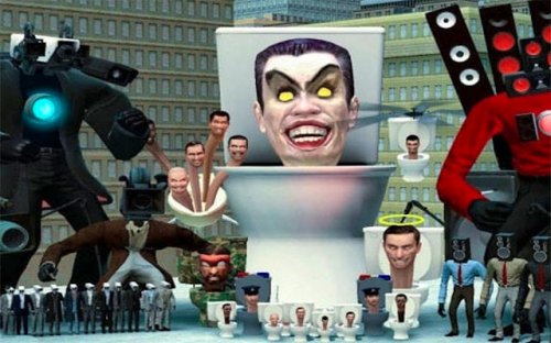 Skibidi Toilet Sliding Puzzle Game