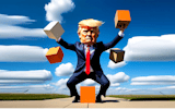 Trump Wobble Walk Challenge - Funny Ragdoll Game