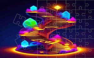 Crystals Sliding Image Adventure: Classic Picture Puzzle Online Game - Puzzle Game
