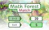 Math Forest Match - Educational Puzzle Game