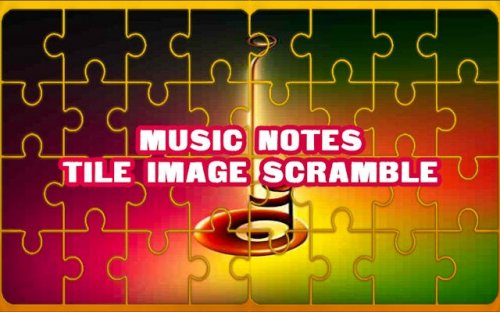 Music Notes Tile Image Scramble Puzzle Slider