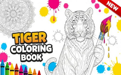 Tiger Coloring Book: Free Art & Relaxation Game