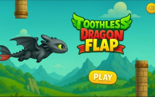 Toothless Dragon Flap - Endless Dragon Flying Game